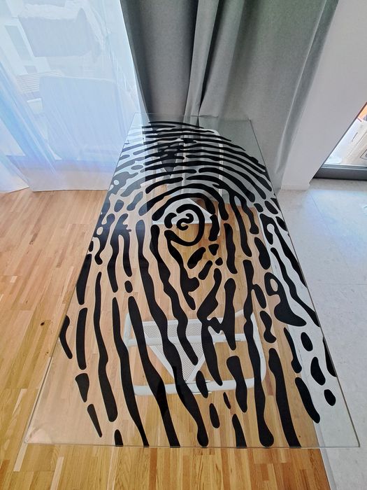 Blat sticla GLASHOLM IKEA(148x73)