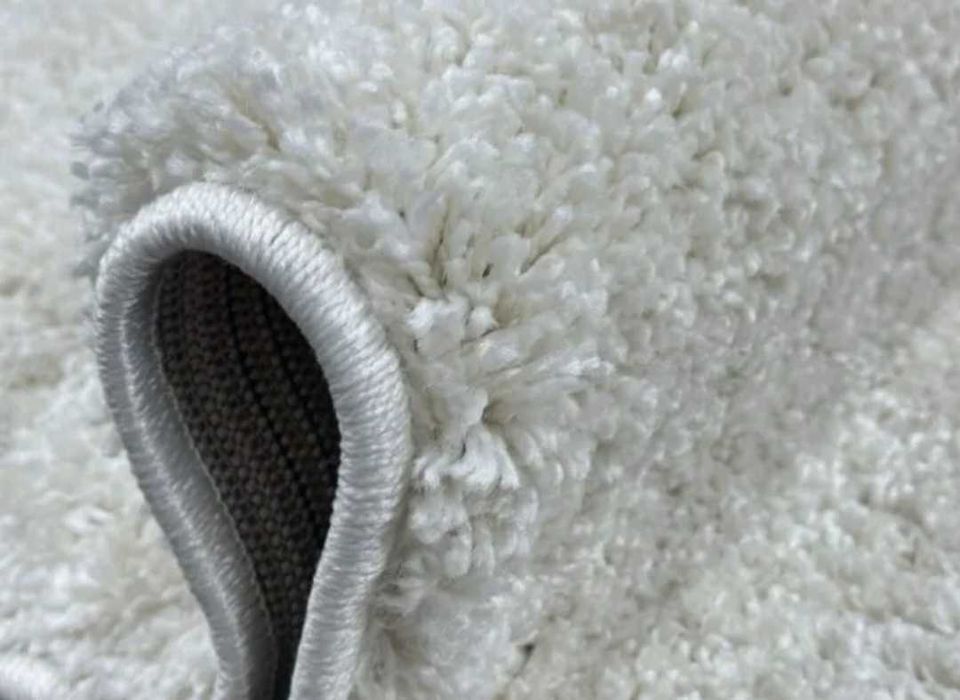 Ковёр/ палас овальный белый