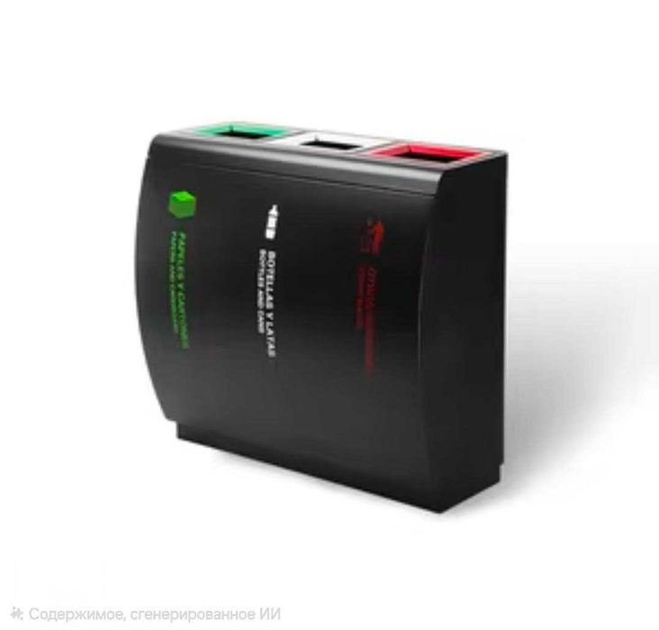 Урна для раздельного мусора 3 секции нержавейка 201 доставка бесплатно