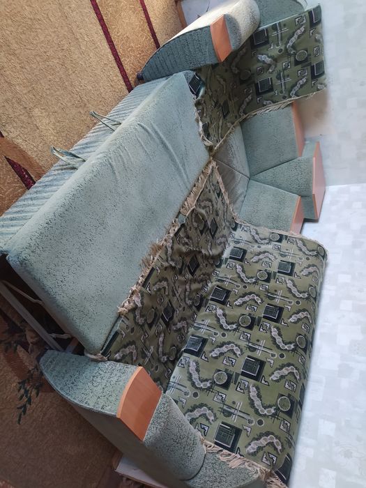 Угловой диван с креслом