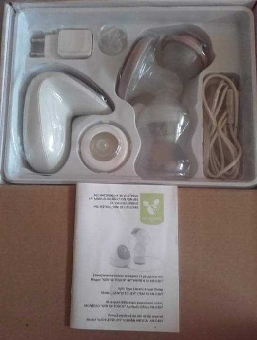 Помпа за кърма, комбинирана с биберон