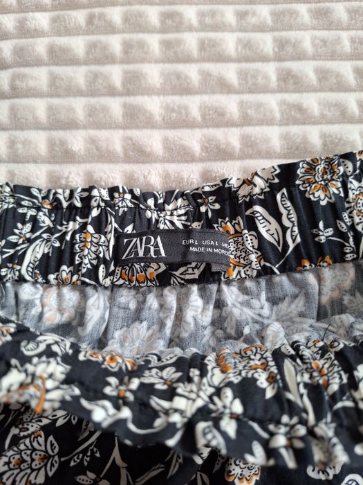 Дамска къса пола ZARA с флорален принт