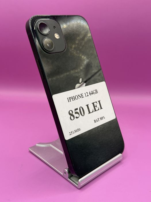 IPHONE 12 64 GB bat 80 % •Matei Amanet Margeanului•2513
