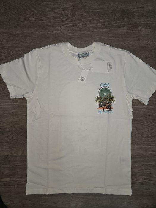 Tricou Casablanca alb cu imprimeu