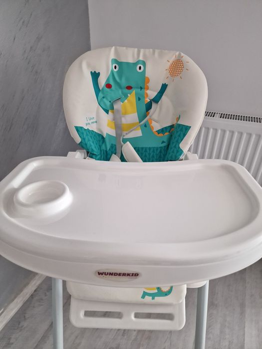 Scaun de masa wunderkid alb/turquise