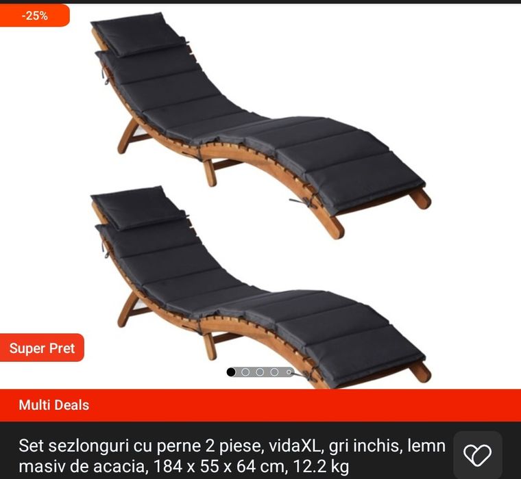 Set șezlonguri  stare buna