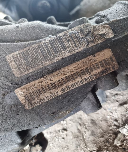 Diferential grup fata raport 3.45 a1663300300 - 55 63 AMG om278 Mercedes-Benz ML W166  [din 2011 pa