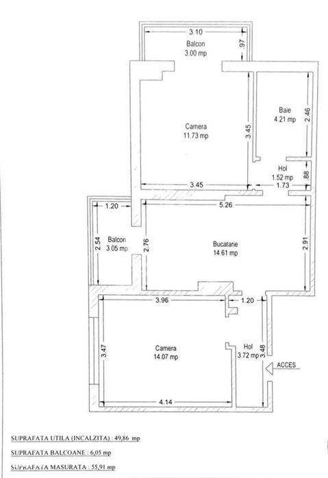 Apartament 2 camere de vanzare,zona Dorobantilor, Timisoara