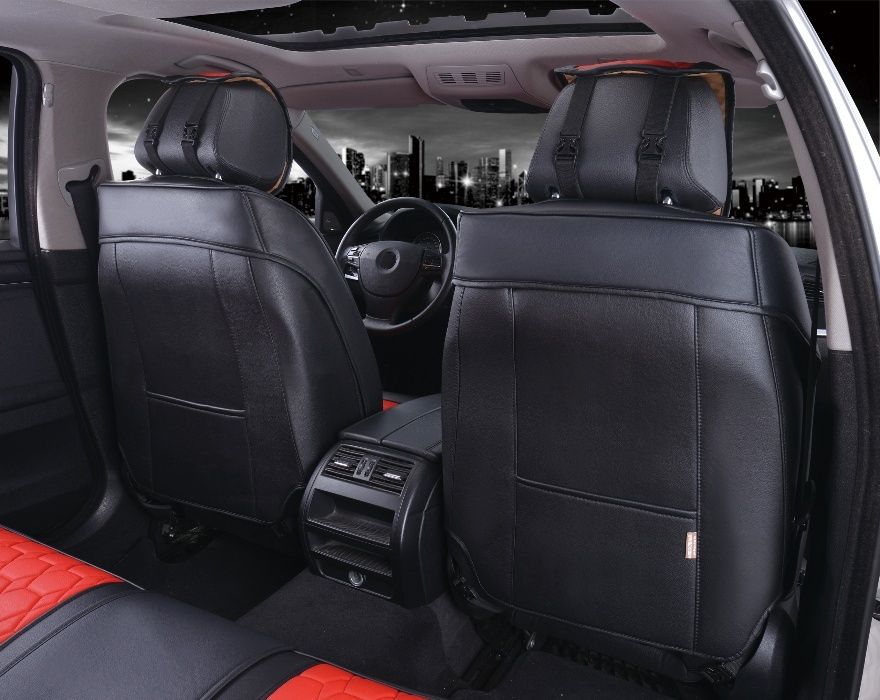 Лукс Универсална Кожена Тапицерия / Калъфи за предни седалки