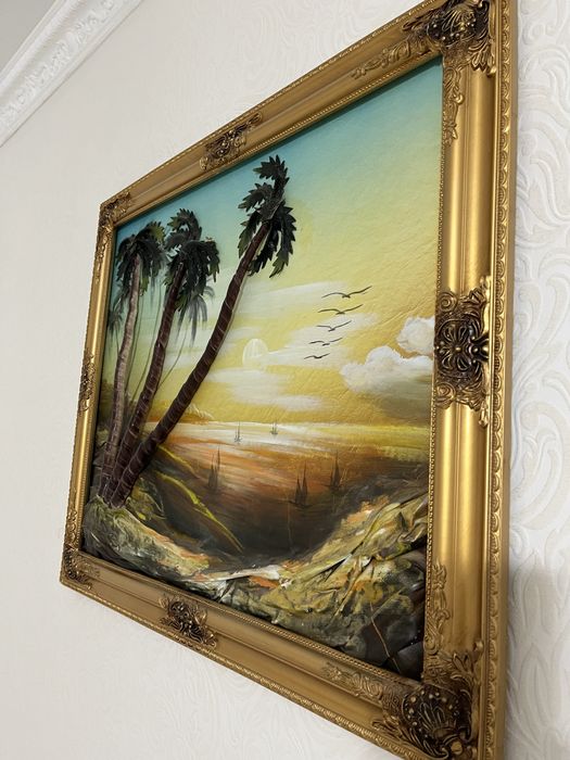 Продам картину из кожи