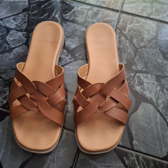 дамски чехли естествена кожа N39