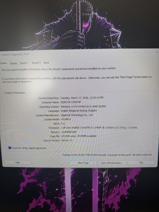 Pc Gaming i5 11400 12 nuclee 2.6 ghz