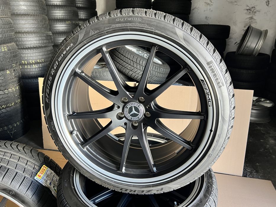 Jante NOI Mercedes Amg Gt 43 53 63 S , 21 inch’ , A2904011200 + anvelope iarna 315/30/21 & 275/35/21 , Pirelli !