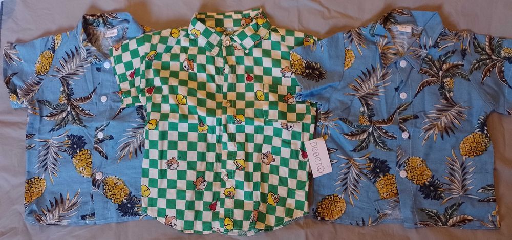 camasi noi baieti (set 3 buc): 3/4 ani