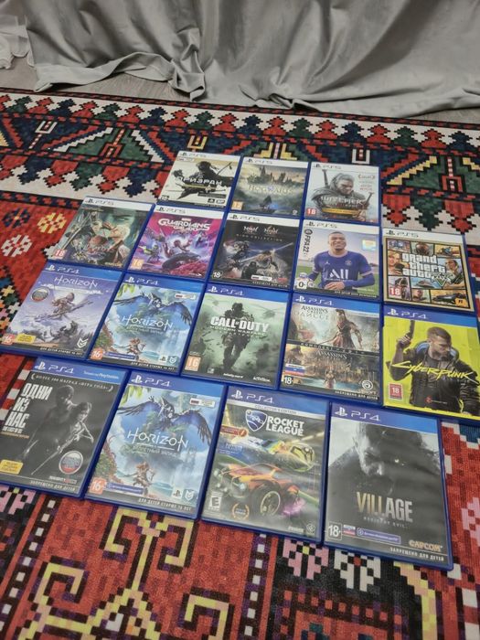 Игры на PlayStation 5 ; PlayStation 4 ; Диски Gta5 Призрак Цусимы Фифа