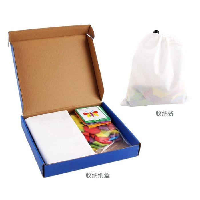 Детски Дървен пъзел с геометрични фигури