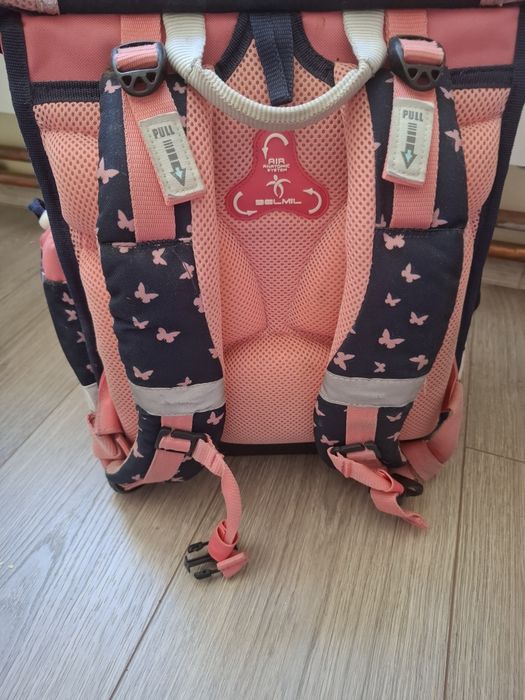 Ученическа раница-кутия Belmil Classic - Bloomy Blossom, с твърдо дъно и 1 отделение