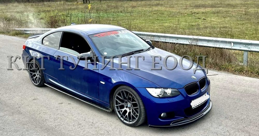 Преден лип спойлер за бмв е92 е93 м тех гтс / Bmw e92 e93 lip spoiler m tech gts / добавка за предна броня / нож