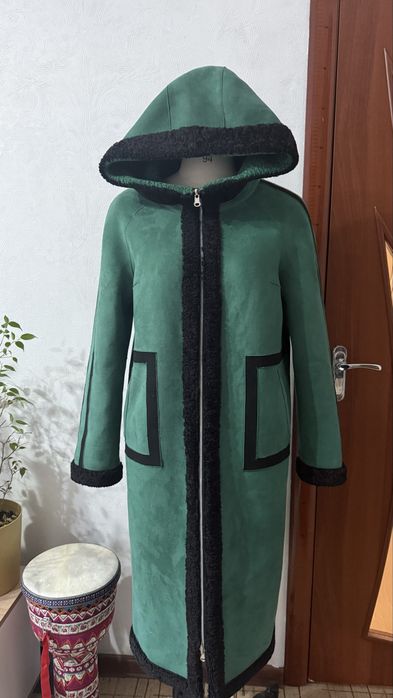 Дублёнка зелёная
