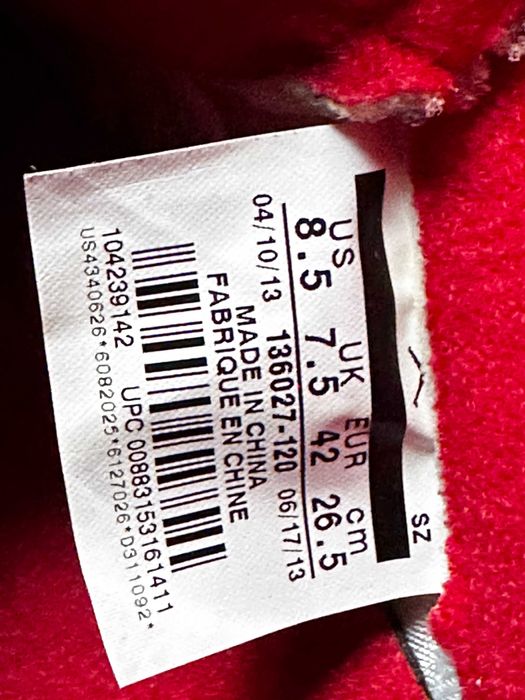 Air Jordan 5 Fire Red Black Tongue 2013 Originali