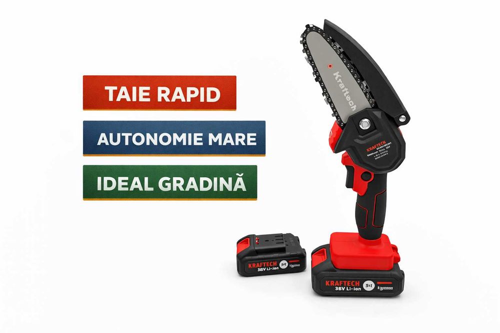 Fierastrau manual Kraftech 38V portabil si eficient