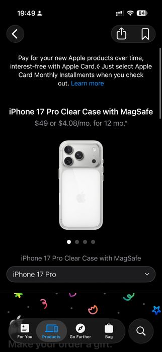 Оригинал чехол iphone 17 pro max новая