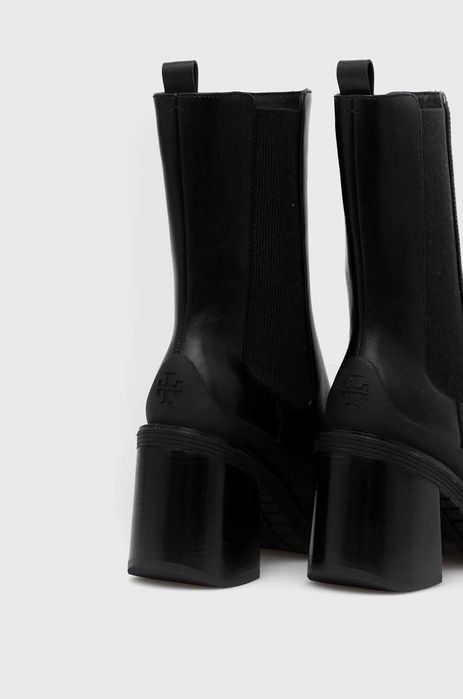 Кожени боти Tory Burch Expedition размер 40, естествена кожа, ток 8 см