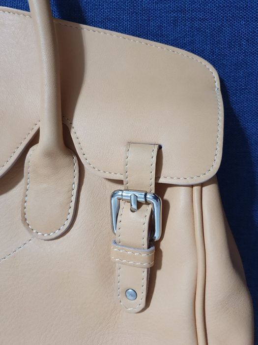 Geanta piele office camel -noua