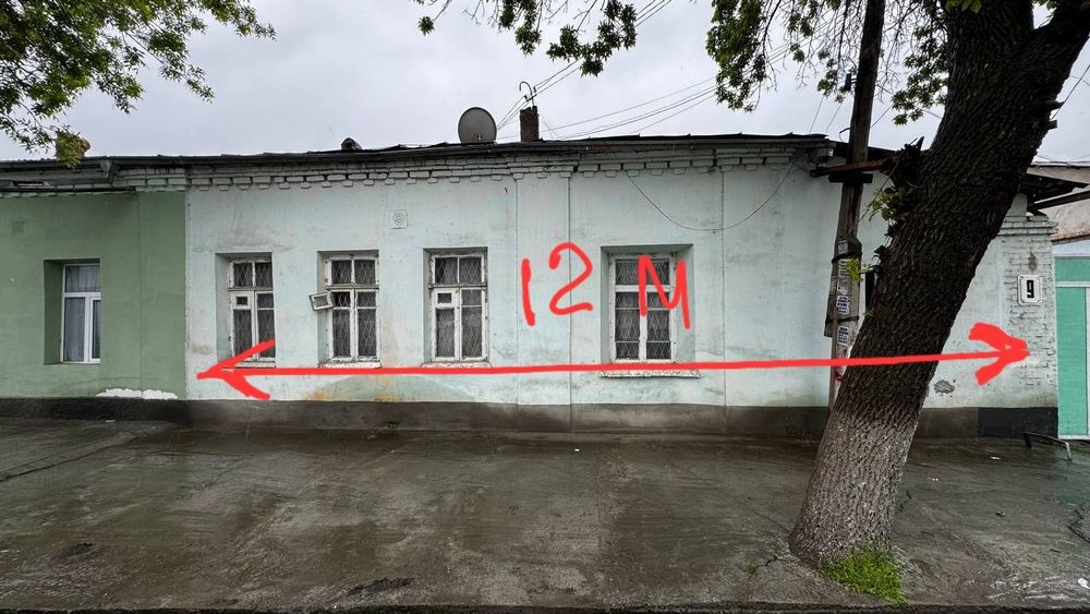 Продается  Дом вдоль дороги  1 соток  фасад  12м   ул Озод шарк