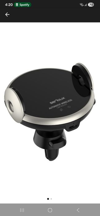 Suport auto telefon, incarcare wireless 15W