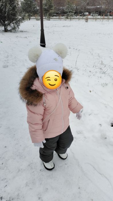 зимний комбинезон на девочку