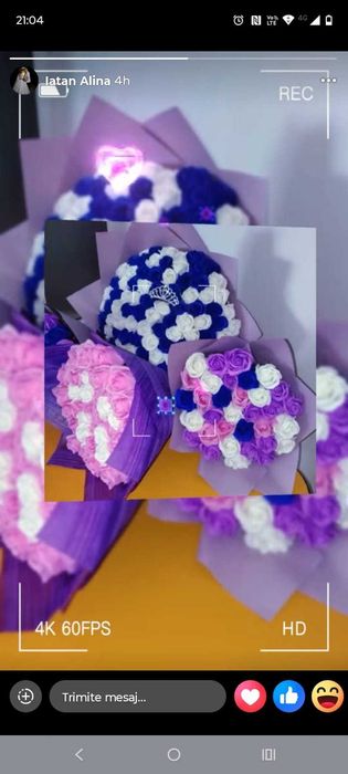 Aranjamente florale din flori de săpun