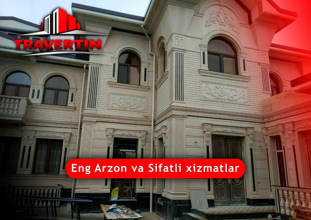 Travertin tosh|narxi|lak|fasad|ustalari|Marmareno|Kartamero|Atachento