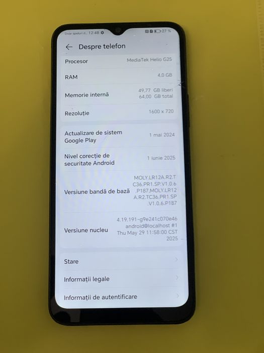 Sticla ecran x6 fisurata honor