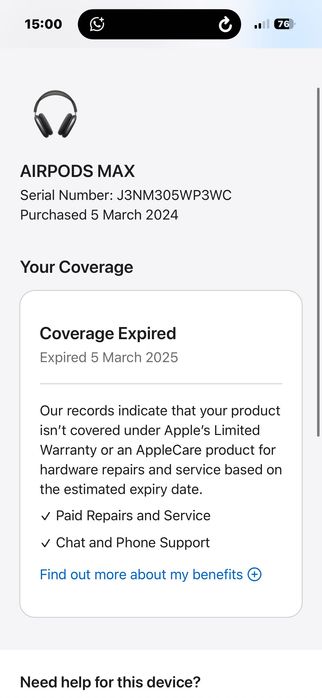 AirPods Max (1-е поколение) в идеале!