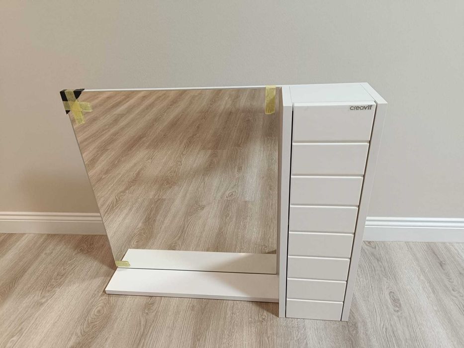 Dulap baie cu oglinda 77,5 x 65 x 16cm NOU