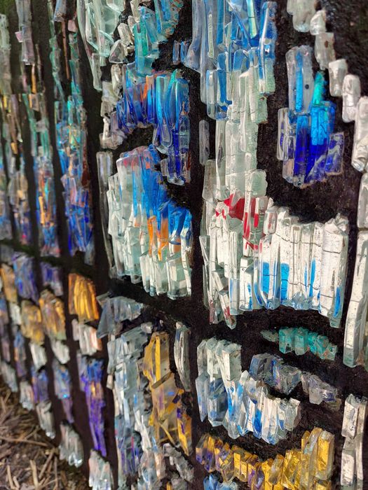 Витраж из цветного хрусталя