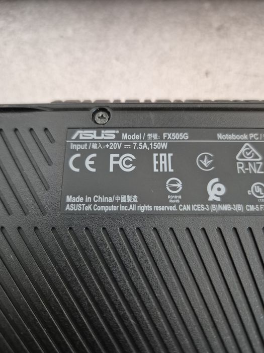 Asus Tuf FX505G i5 gen 9