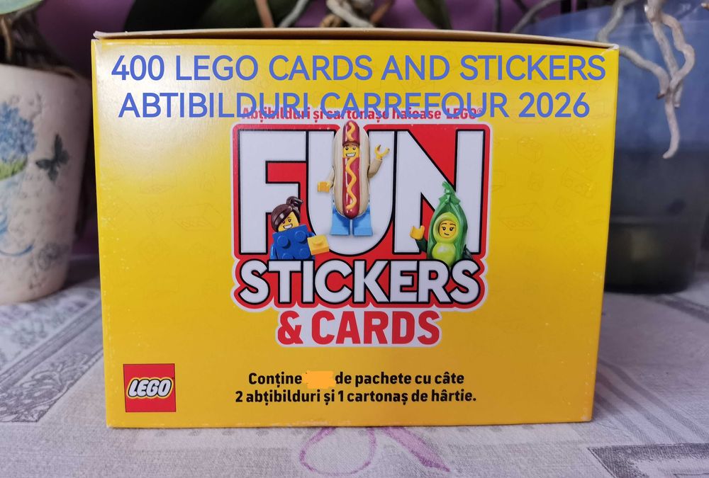 400 LEGO Abtibilduri stickers Cards Carrefour 2026 sigilate