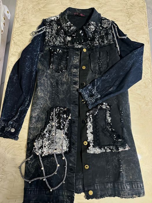 Дънково яке с паети