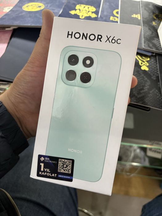 Honor x6c 6/128 янги каробка
