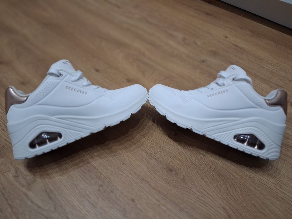 Adidasi Skechers Sneakers Uno Wedge - Alb 38 dama