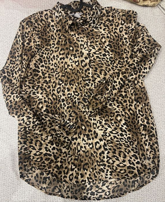 Camasa casual elegant versatila print leopard