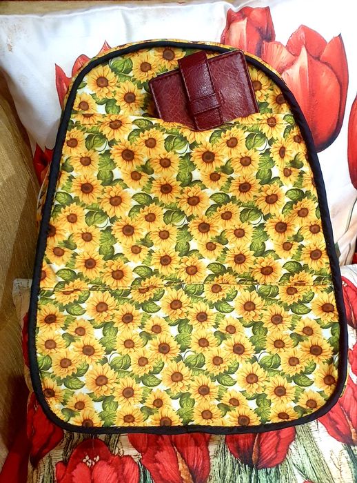 Дамска раница и чанта от дънков плат