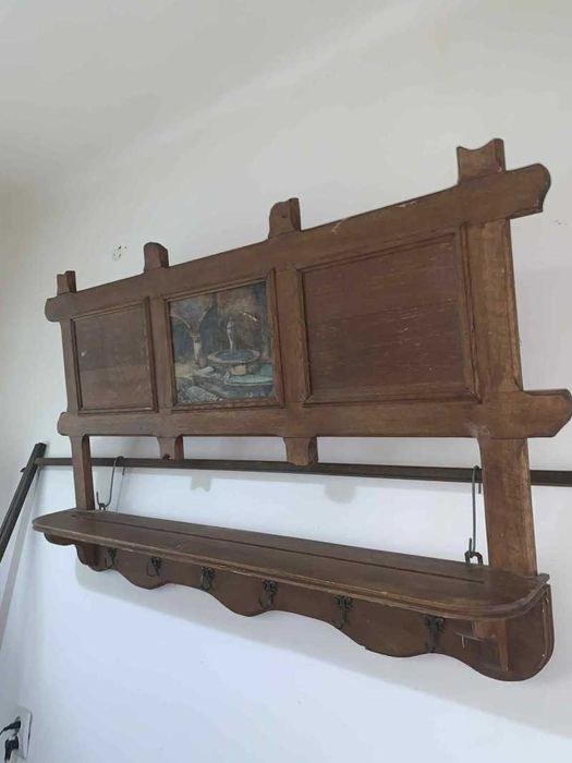 Polita cuier cu pictura pe panza