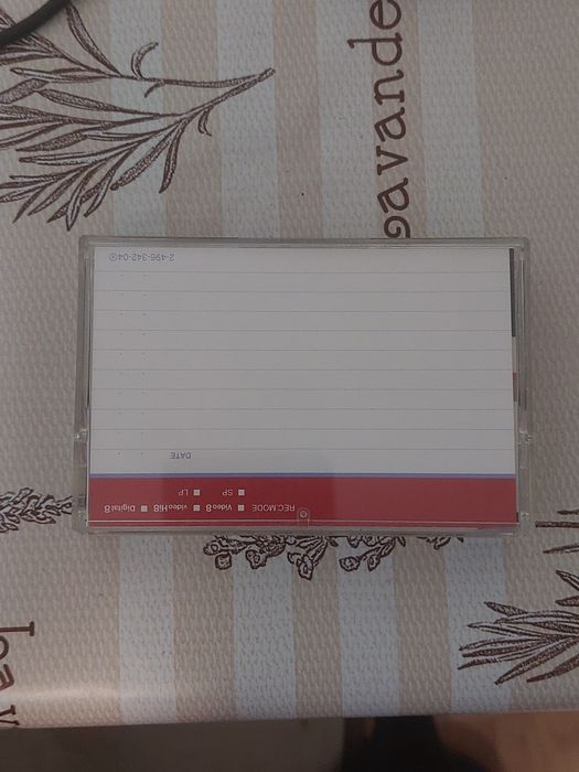 Casete video dat album dv etc