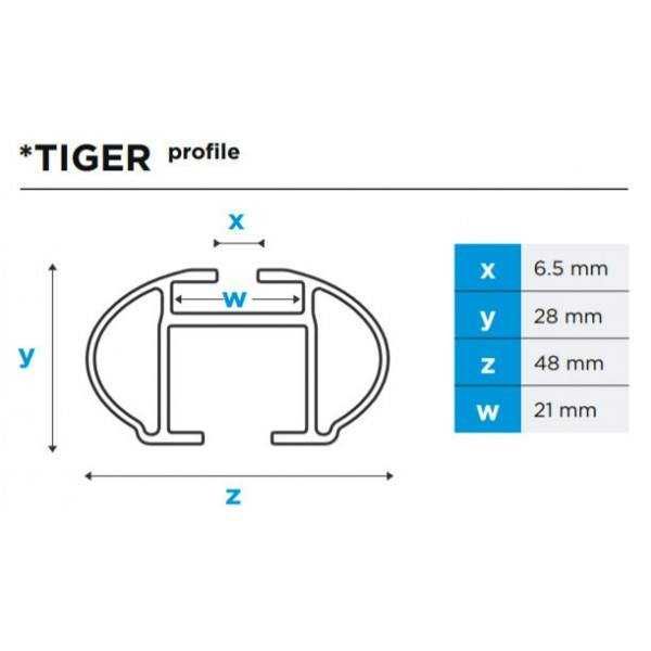 Греди за автомобил с просвет и без MENABO Tiger XL Silver 1315мм