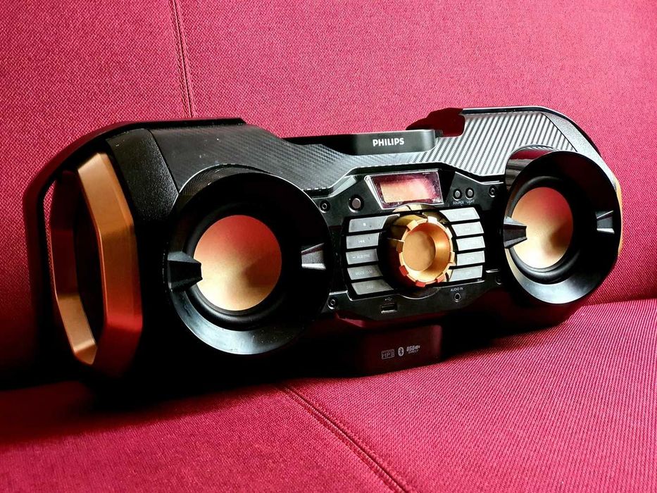 Sistem Audio Philips PX-8, Ca Nou - CD, Bluetooth, USB cu MP3, Radio, Intrare Auxiliară, Lumini Ambientale