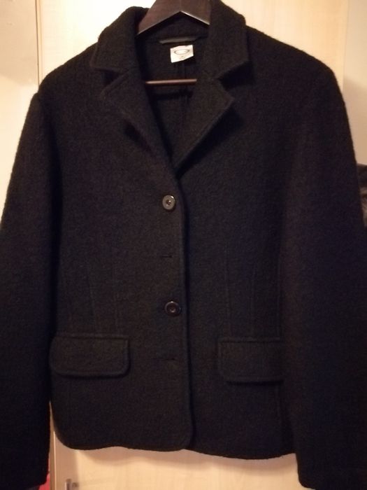 Sacou negru lână 100% mărime 40/42 nou