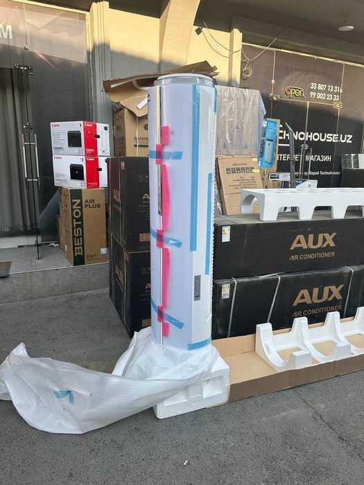 Колонный кондиционер AUX 24 splint INVERTERT On/off установка доставка